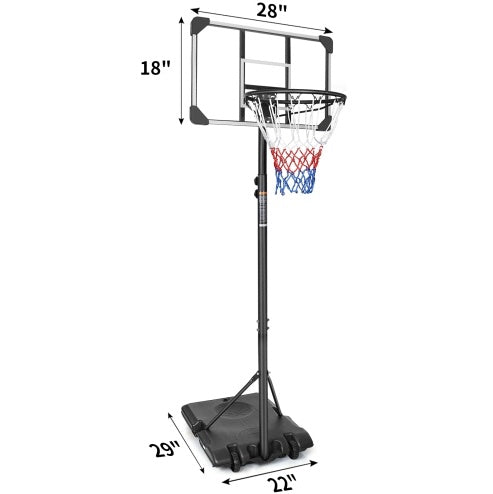 Portable Basketball Goal System – Adjustable Height 5.6 to 7ft, Indoor & Outdoor Use