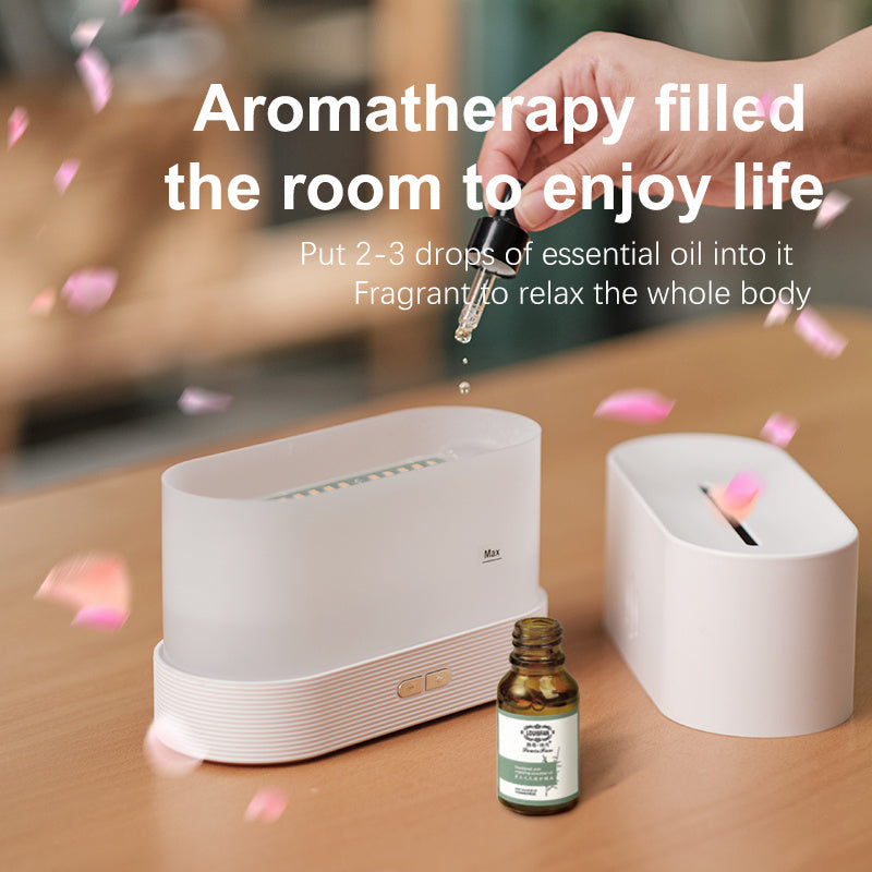 Fire Flame Humidifier & Aroma Diffuser – Ultrasonic Essential Oil Air Purifier