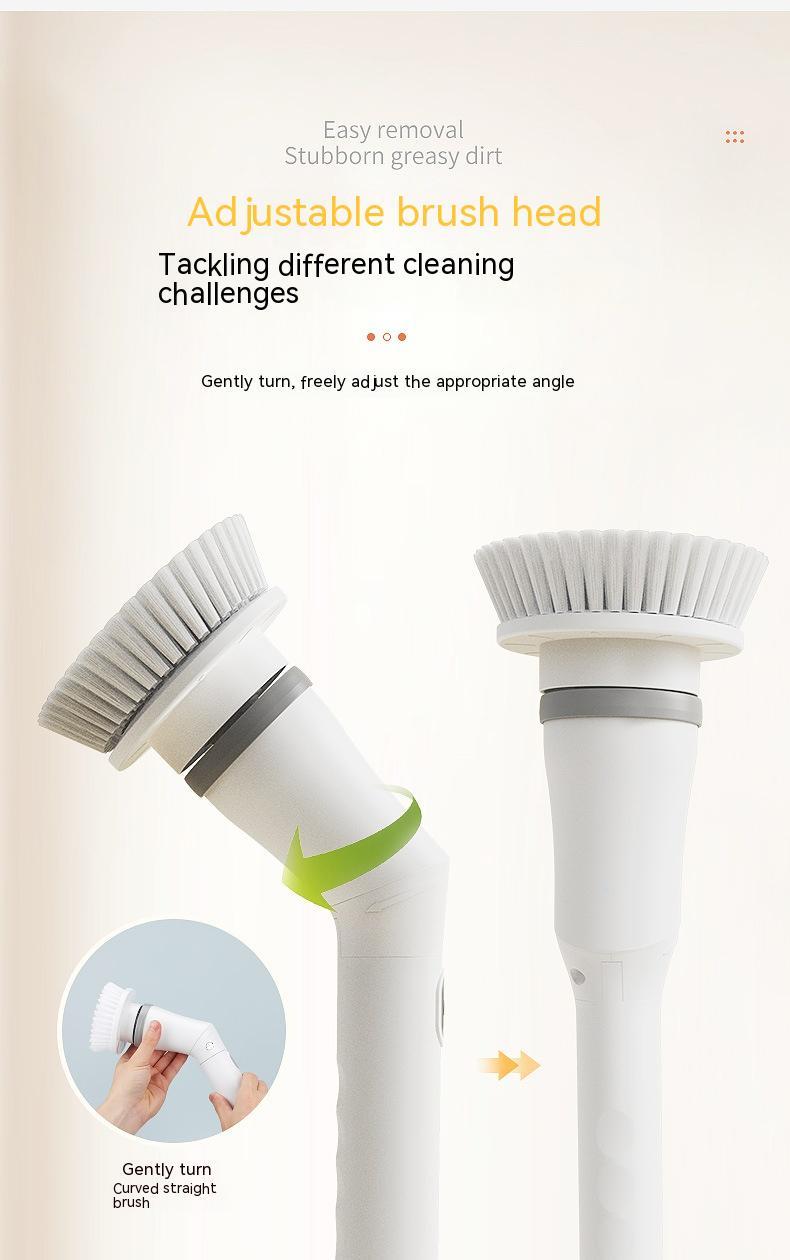 Electric Telescopic Scrubber – Multifunctional Long-Handle Cleaning Brush