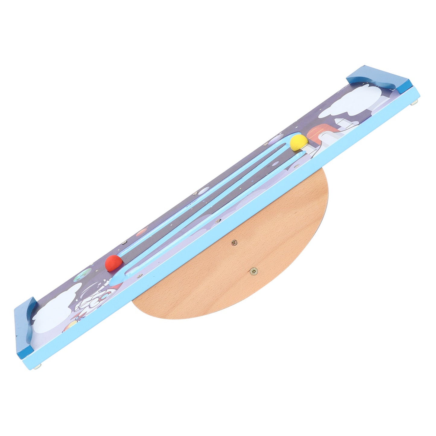 Wooden Balance Board – Anti-Slip Roller Board for Balance Training & Core Strength