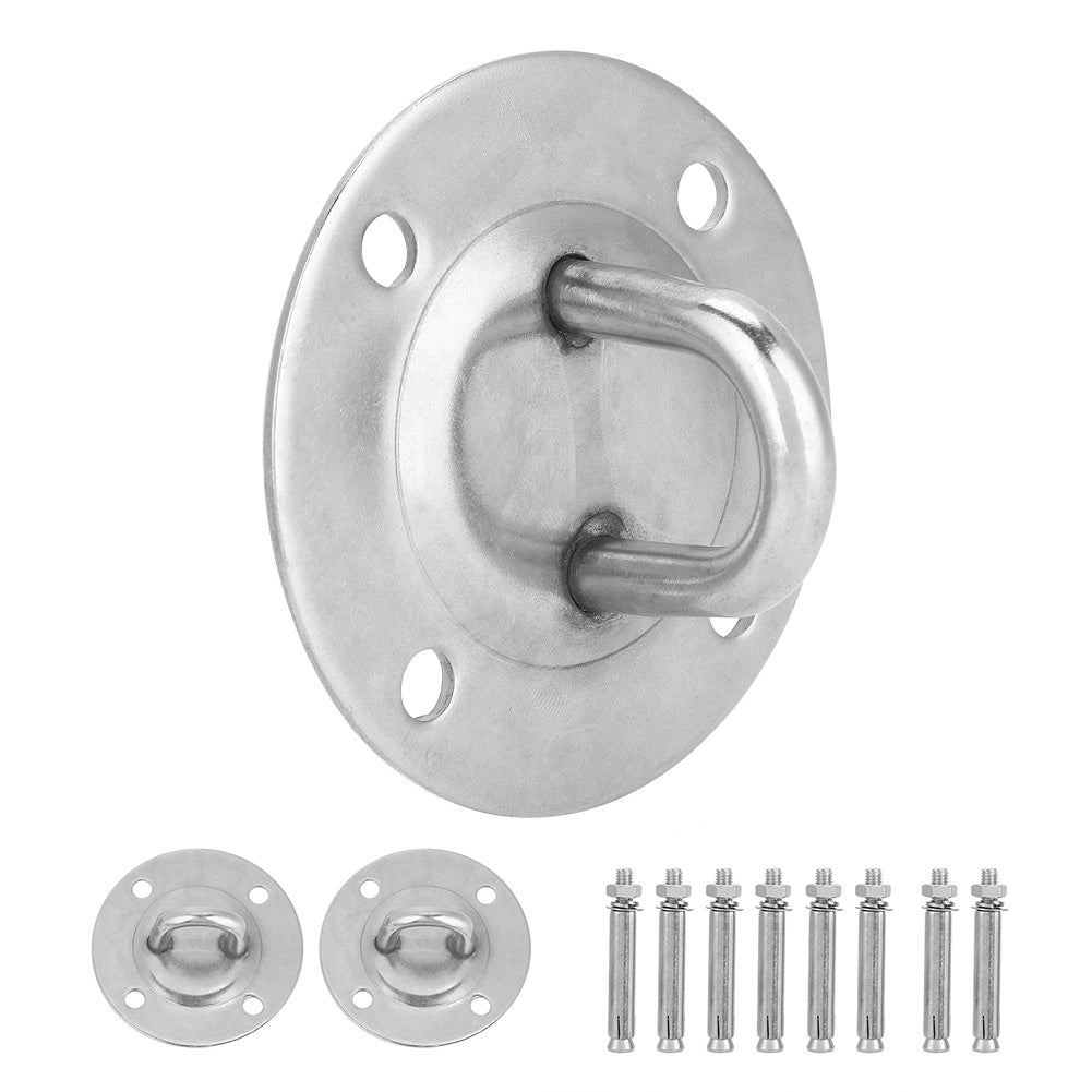 Stainless Steel Ceiling Mount Anchor & Bolts – Heavy-Duty Fixed Hook for Yoga Hammocks & Suspension Training